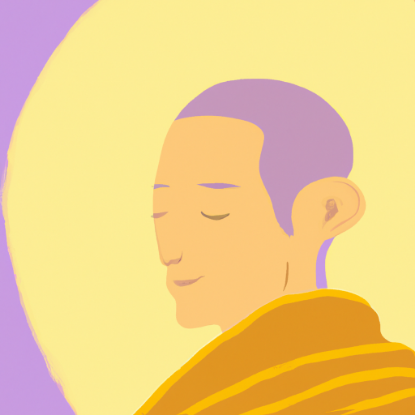 Picture of buddhist monk